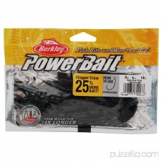 Berkley Powerbait Chigger Craw Soft Bait 3 Length, Black Red Fleck, Per 10 553146051